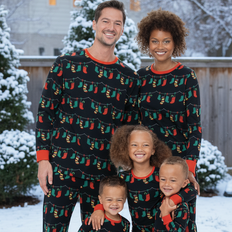 Family of Four Christmas Matching Outfits – European & American Style