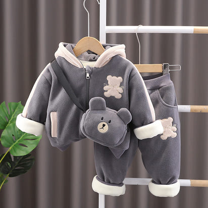 Padded Hooded Cotton Coat Coat Keep Baby Warm Quilted