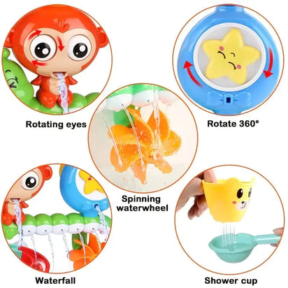 Cute Monkey Bath Sprinkler Water Toys for Kids