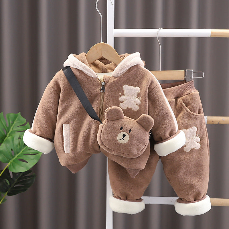 Padded Hooded Cotton Coat Coat Keep Baby Warm Quilted