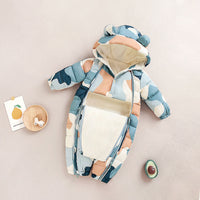 Clothes For Babies Baby Jumpsuits Winter Fleece-lined