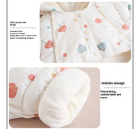 Clothes For Babies Baby Jumpsuits Winter Fleece-lined