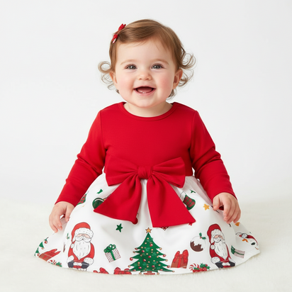Christmas Baby Dress Girl Clothes New Born Infan