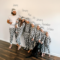 New Christmas Tree Printed Parent-child Suit Home Clothes