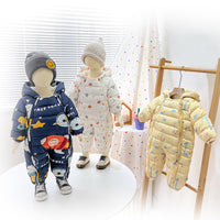 Clothes For Babies Baby Jumpsuits Winter Fleece-lined