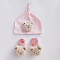 Spring Baby Boys And Girls Socks Hat Suit